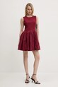 Never Fully Dressed ruha Mini Monika NFDDR1918 burgundia SS25