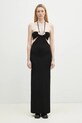 Coperni rochie Knitted Halter maxi negru COPML135Y3010