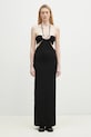 Šaty Coperni Knitted Halter nášivka čierna COPML135Y3010