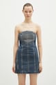 KSUBI rochie din denim Avenue Dress Sandstorm mini bleumarin WPS25DR006
