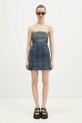 Džínové šaty KSUBI Avenue Dress Sandstorm WPS25DR006 námořnická modř
