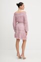 Odzież Guess sukienka bawełniana AUDREY W5GK24.WE550 różowy