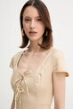 Льняное платье Guess ISABEAU бежевый W5GK41.WH5L2