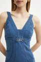 Šaty s prímesou hodvábu Guess JEWEL W5GK75.D5LK0 modrá