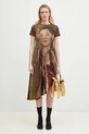Andersson Bell dress Remy Printed Shirring atb1271w beige