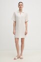 Платье с примесью шелка Calvin Klein K20K208382 бежевый SS25
