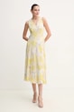 Calvin Klein rochie LV044B059G galben SS25