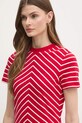 Хлопковое платье Tommy Hilfiger красный WW0WW45521
