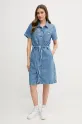 Tommy Hilfiger sukienka jeansowa WW0WW44380 niebieski SS25