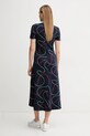 Îmbrăcăminte Tommy Hilfiger rochie din bumbac WW0WW44547 bleumarin