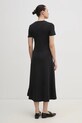 Tommy Hilfiger rochie din bumbac WW0WW44547 negru SS25