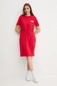 Tommy Hilfiger rochie din bumbac WW0WW45529 rosu SS25