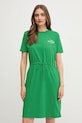 Tommy Hilfiger rochie din bumbac mini verde WW0WW45529