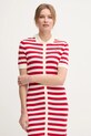 Φόρεμα Tommy Hilfiger κόκκινο WW0WW44529
