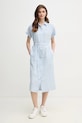 Tommy Hilfiger vászon ruha WW0WW44653 kék SS25
