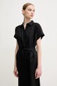 Ленена рокля Tommy Hilfiger черен WW0WW44653