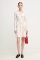 Tommy Hilfiger sukienka WW0WW44664 beżowy SS25