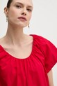 Tommy Hilfiger vestito in cotone WW0WW44667 rosso SS25