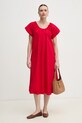 Tommy Hilfiger vestito in cotone rosso WW0WW44667