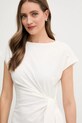 Tommy Hilfiger sukienka bawełniana beżowy WW0WW45159