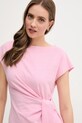 Tommy Hilfiger sukienka bawełniana różowy WW0WW45159