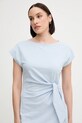 Бавовняна сукня Tommy Hilfiger блакитний WW0WW45159