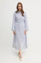 Tommy Hilfiger sukienka bawełniana WW0WW44660 niebieski SS25