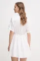 Oblačila Lanena obleka Tommy Hilfiger WW0WW44672 bela