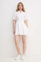 Tommy Hilfiger sukienka lniana biały WW0WW44672