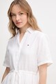 Tommy Hilfiger sukienka lniana WW0WW44672 biały