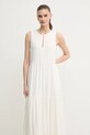 Dkny sukienka lniana beżowy DJ5D9059