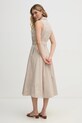 Дрехи Памучна рокля Dkny DJ5D9073 бежов