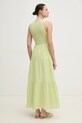 Bavlnené šaty Dkny DJ4D9008 zelená SS25