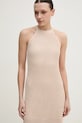 Dkny sukienka beżowy DJ5R0627