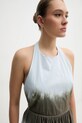 Хлопковое платье Dkny голубой DJ5D9063