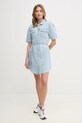Dkny pamut ruha DJ4D9023 kék SS25