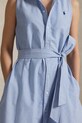 Polo Ralph Lauren sukienka bawełniana niebieski 211906437