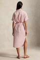 Polo Ralph Lauren srajčna obleka lanena 211965843 roza SS26