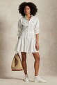Polo Ralph Lauren rochie din bumbac mini alb 211965856