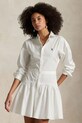 Îmbrăcăminte Polo Ralph Lauren rochie din bumbac 211965856 alb