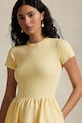 Bavlnené šaty Polo Ralph Lauren žltá 211966311