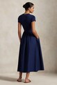 Polo Ralph Lauren sukienka bawełniana 211966311 granatowy AW25