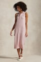 Polo Ralph Lauren rochie din bumbac midi roz 211968292