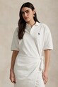 Odzież Polo Ralph Lauren sukienka bawełniana 211A88516 biały