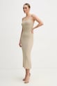 Obleka Calvin Klein Jeans J20J225288 bež SS25