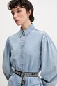 Karl Lagerfeld Jeans rochie din bumbac albastru A2W13022
