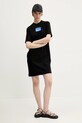 Βαμβακερό φόρεμα Karl Lagerfeld Jeans A2W13028 μαύρο SS25