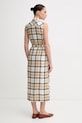 Barbour rochie din amestec de in Agnes LDR0890SN51 bej SS25