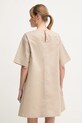 Odzież Barbour sukienka bawełniana Luna LDR0904SN31 beżowy