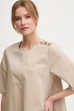 Barbour rochie din bumbac Luna bej LDR0904SN31